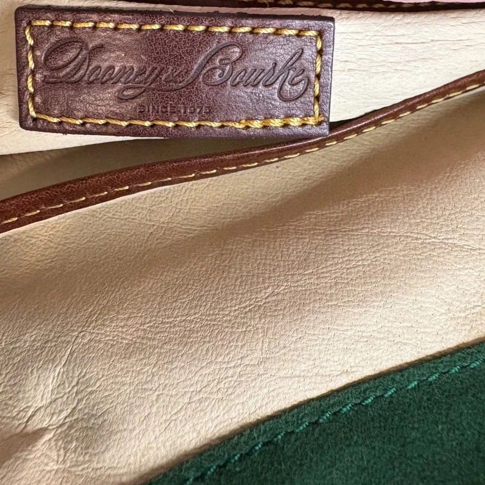 Dooney Bourke Florentine Vacchetta Satchel Brown Leather Crossbody